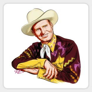 Gene Autry - An illustration by Paul Cemmick Sticker